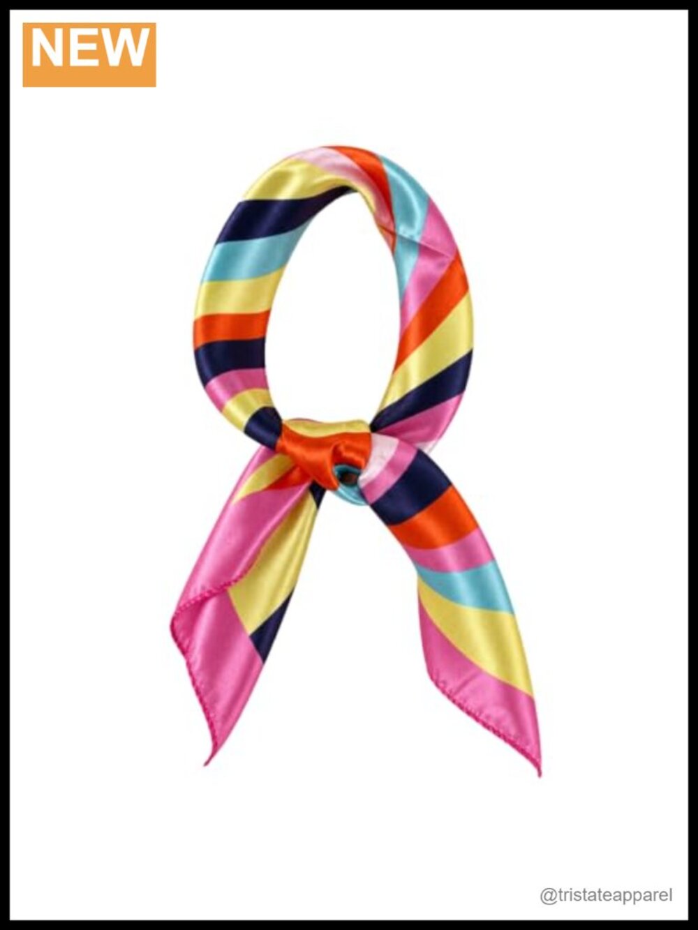 Silk Feeling Square Satin Scarf 19.7x19.7 Neck Head Wrap for Women